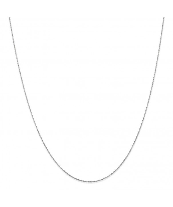 White Carded Cable Necklace Inches