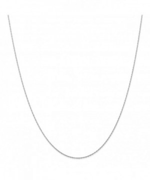 White Carded Cable Necklace Inches