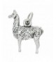 Sterling Silver Oxidized Llama Charm