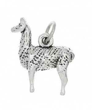 Sterling Silver Oxidized Llama Charm