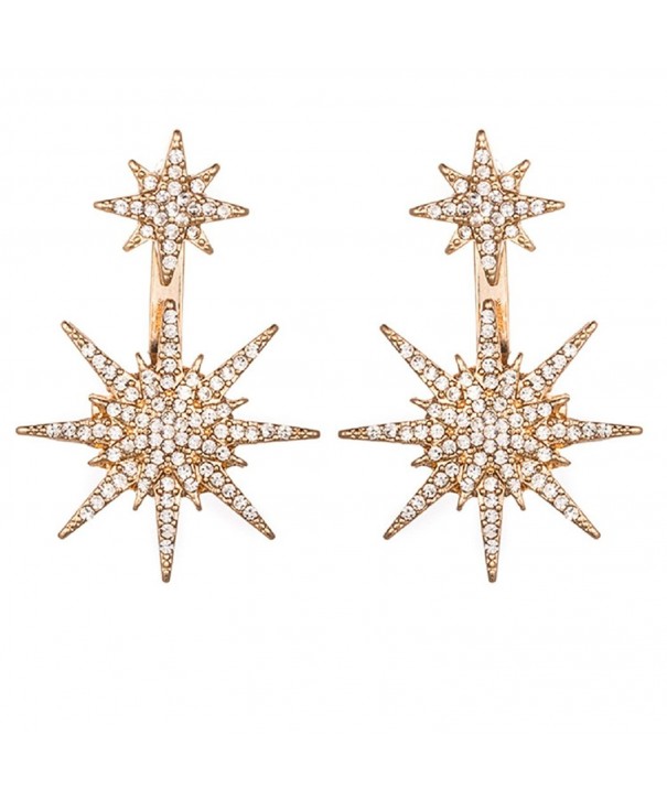 Crystal Rhinestone Geometric Earrings SUNSCSC