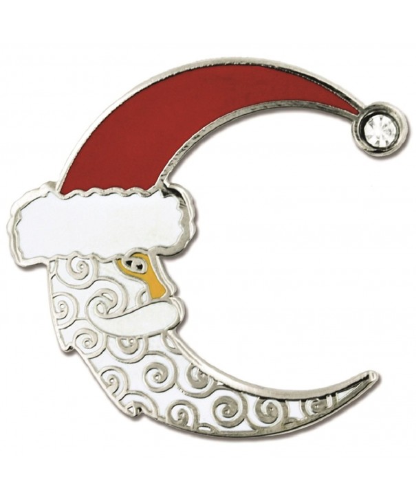 PinMarts Crescent Christmas X Mas Enamel