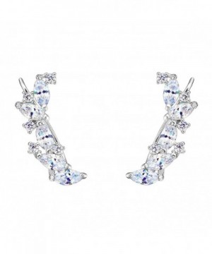 EVER FAITH Sterling Zirconia Earrings