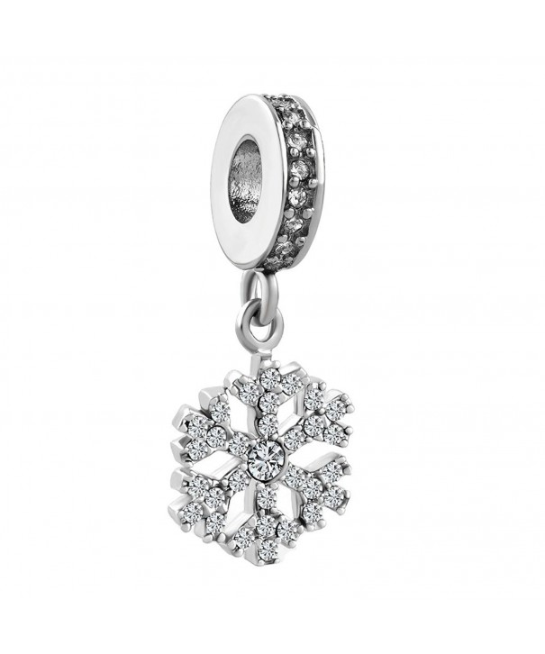 LovelyJewelry Snowflake Synthetic Crystal Bracelets