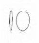 Sterling Silver Oval Hoop Earrings