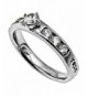 Princess Solitaire Promise Silvertone Stainless