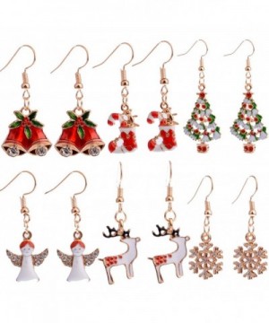 Christmas Dangle Earrings Stockings Snowflake