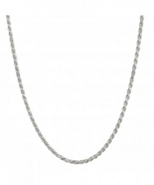 Sterling Silver Italian Diamond Necklace