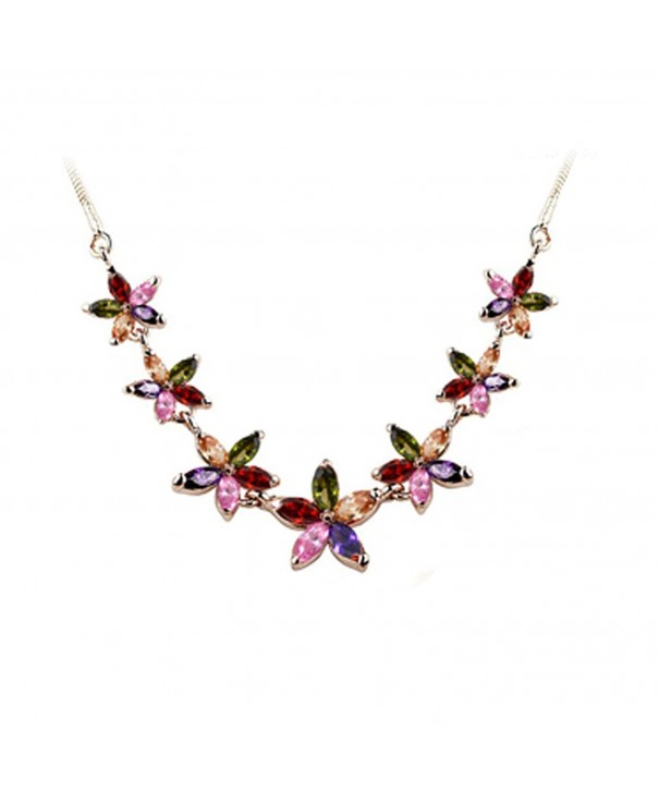 Fashion Plaza Colorful Rhinestone Necklace