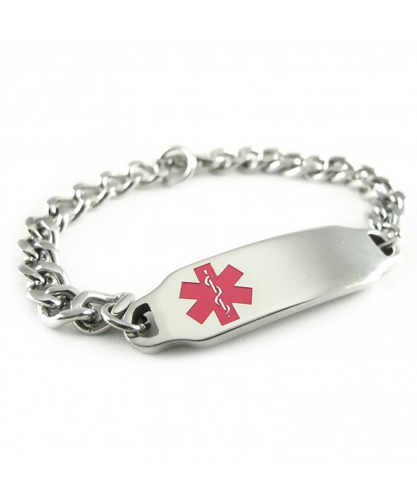 MyIDDr Pre Engraved Customizable Warfarin Bracelet