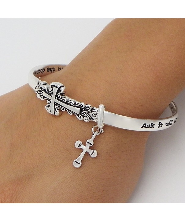 Rosemarie Collections Sideways Religious Bracelet