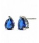 Elensan Sapphire Crystal Earrings Sterling