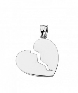 Sterling Silver Broken Heart Pendant