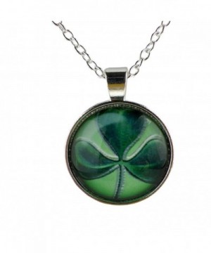 Rosemarie Collections Shamrock Cabochon Necklace