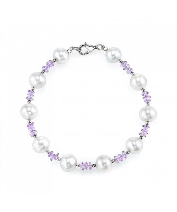 Freshwater Cultured Pearl Amethyst Bracelet