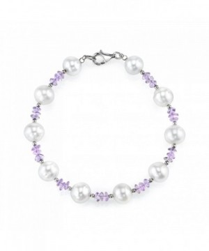 Freshwater Cultured Pearl Amethyst Bracelet