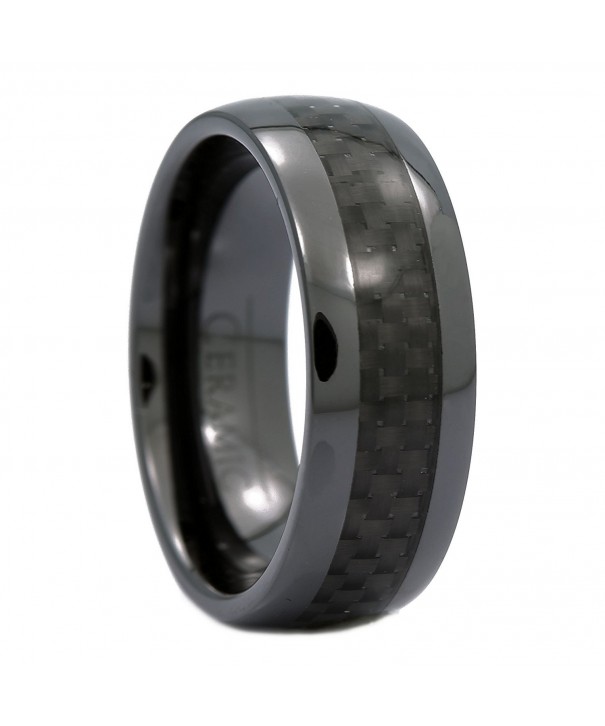 MJ Black Ceramic Wedding Carbon