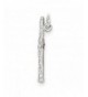 Sterling Silver Flute Charm 1 1in