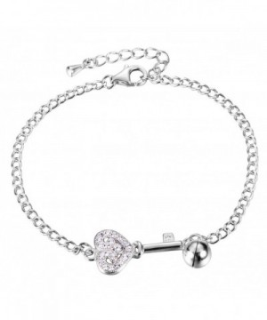 EleQueen Sterling Silver Zirconia Bracelet