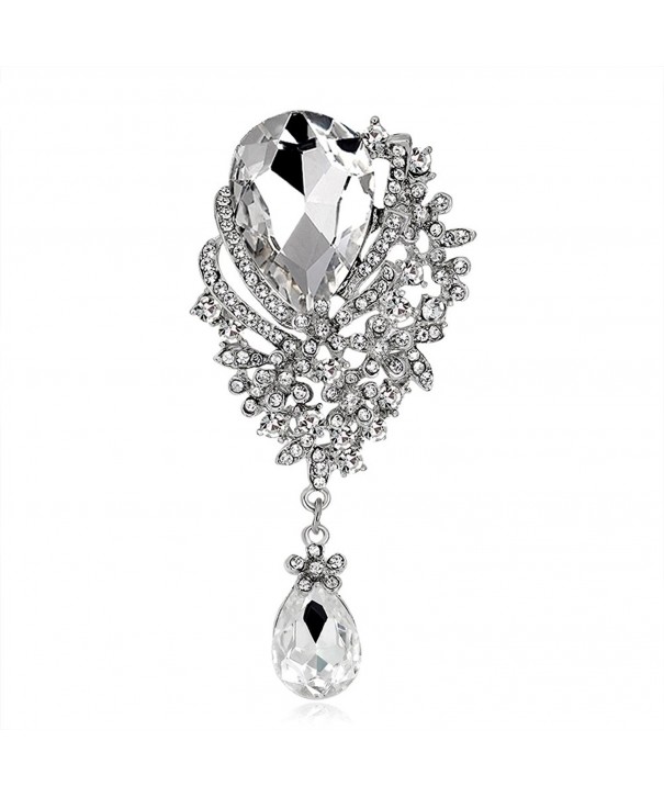 SANWOOD Hollow breastpin Rhinestones Jewelry