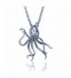 Octopus Pendant Sterling Silver Stainless