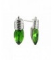 Mini Green Christmas Light Earrings