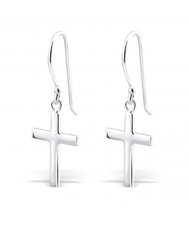 Sterling Silver Cross Earrings Dangle