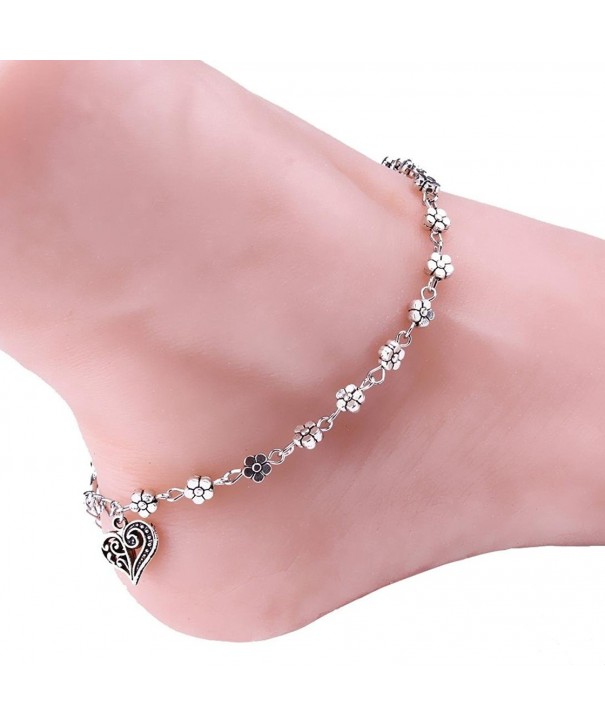 Anklet UPLOTER Silver Bracelet Barefoot