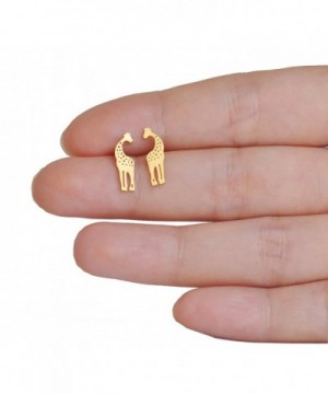 Tiny Animal Giraffe Stud Earrings