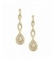 Mariell Dramatic Micro Pave Wedding Earrings