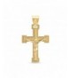 Milgrain Bordered Crucifix Microfiber Polishing