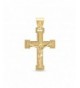 Milgrain Bordered Crucifix Microfiber Polishing