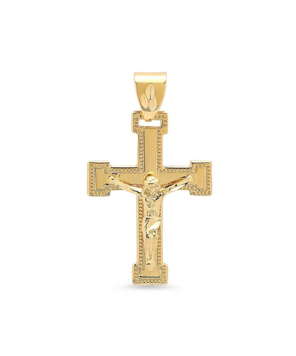 Milgrain Bordered Crucifix Microfiber Polishing