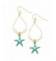 Rosemarie Collections Earrings Starfish Turquoise