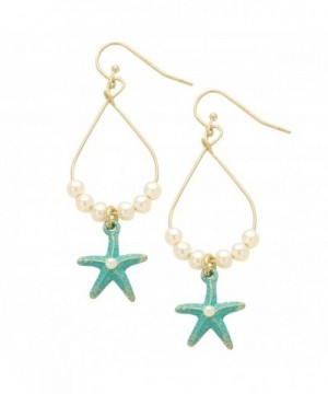 Rosemarie Collections Earrings Starfish Turquoise