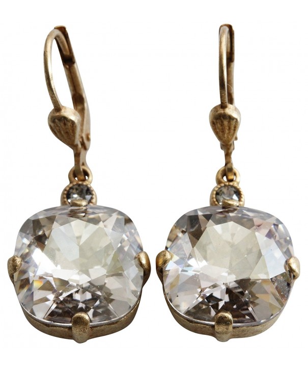 Catherine Popesco Goldtone Crystal Earrings