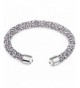 Silver Post Swarovski Crystals Bracelet