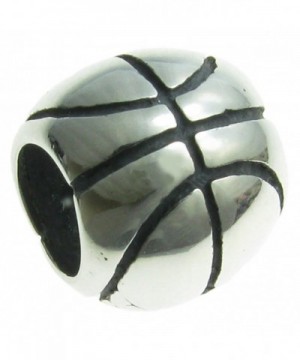 Sterling Silver Basketball European Style