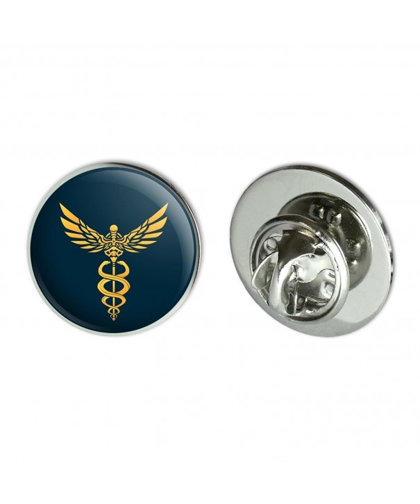 Caduceus Medical Symbol Doctor Pinback