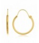 Yellow Simple U Hoop Earrings GO 936