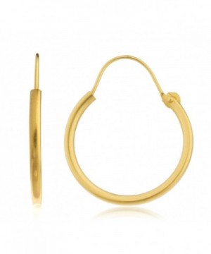 Yellow Simple U Hoop Earrings GO 936