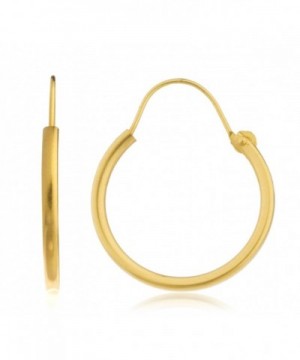 Yellow Simple U Hoop Earrings GO 936