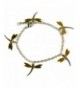 XUN Stainless Bracelet Plated Dragonfly