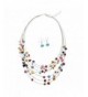 TOOGOO Gorgeous Necklace Earring Set Multicolor