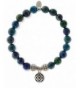 EvaDane Precious Malachite Gemstone Bracelet