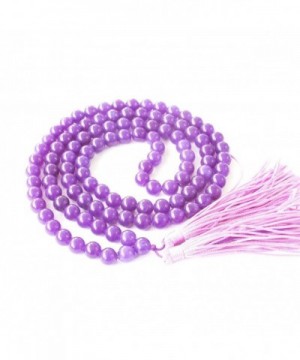 Purple Stone Buddhist Prayer Necklace