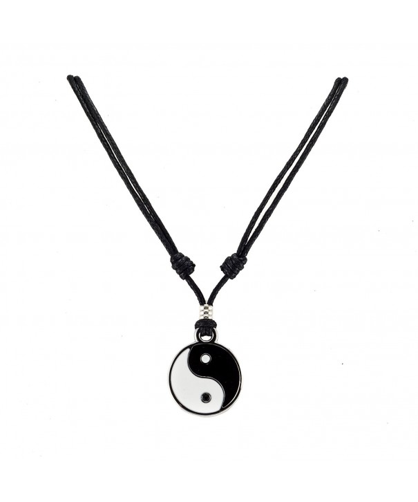 Yang Pendant Adjustable Black Necklace