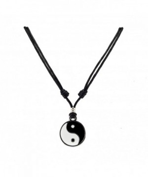 Yang Pendant Adjustable Black Necklace