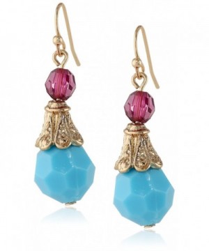 1928 Jewelry Gold Tone Turquoise Amethyst