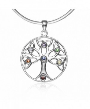 Sterling Silver Chakras Pendant Necklace
